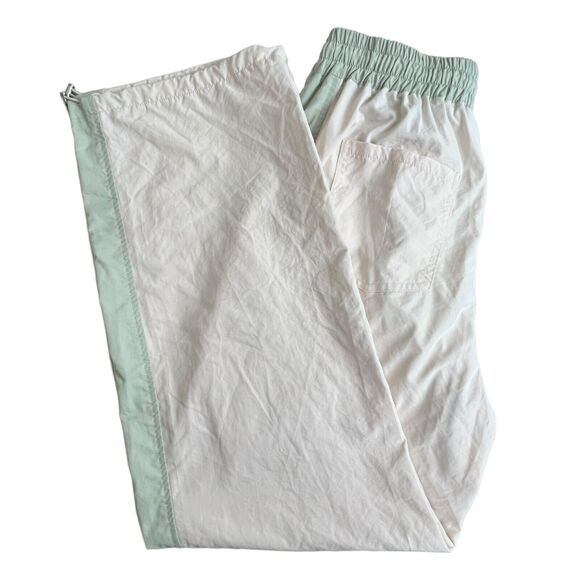 Le Lis Womens Beige Contrast Trim High Rise Wide Leg Track Pants Small NWT - Picture 1 of 9